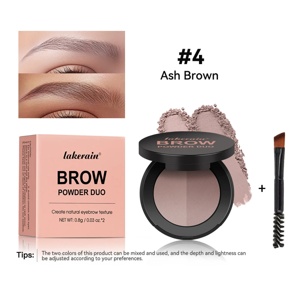 Brow Powder Duo and Eyebrow Enhancer for Natural Defined Eyebrows and Contouring