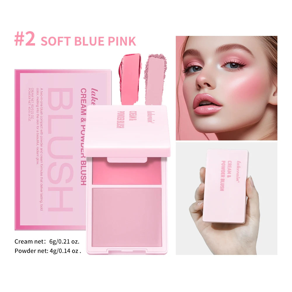 Cream and Powder Blush duo for a flawless long lasting natural makeup glow - 22