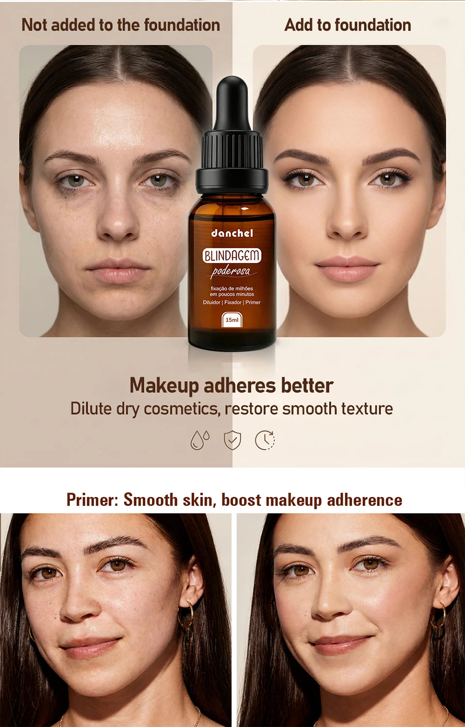Makeup Primer and Face Makeup Fixer for long lasting flawless everyday beauty wear