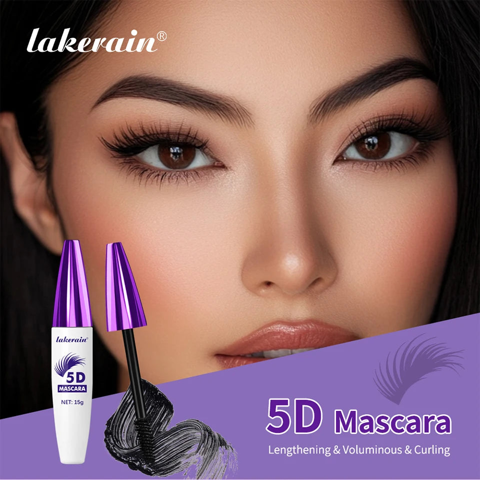 5D Mascara and Waterproof Lash Lengthening Makeup for Daily and Party Looks