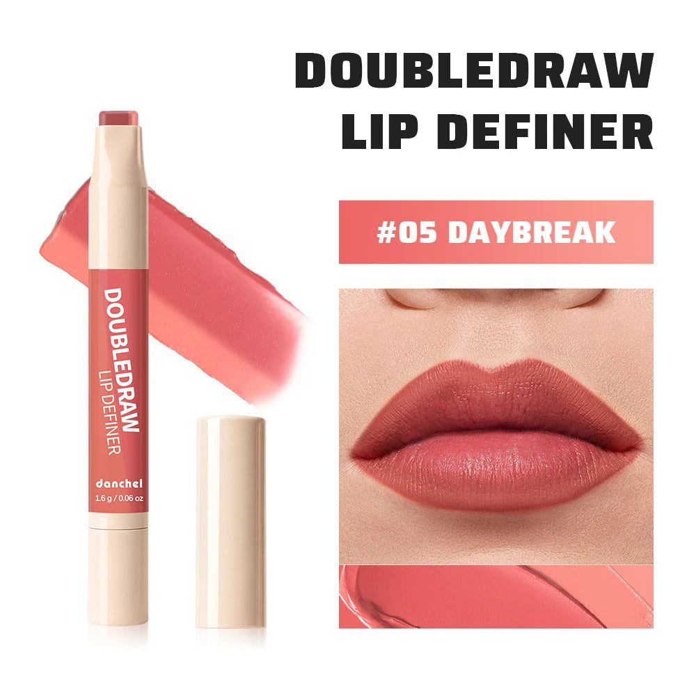 Lip Contour Liner and Lip Gloss Stick for Defined Long Lasting Matte Finish