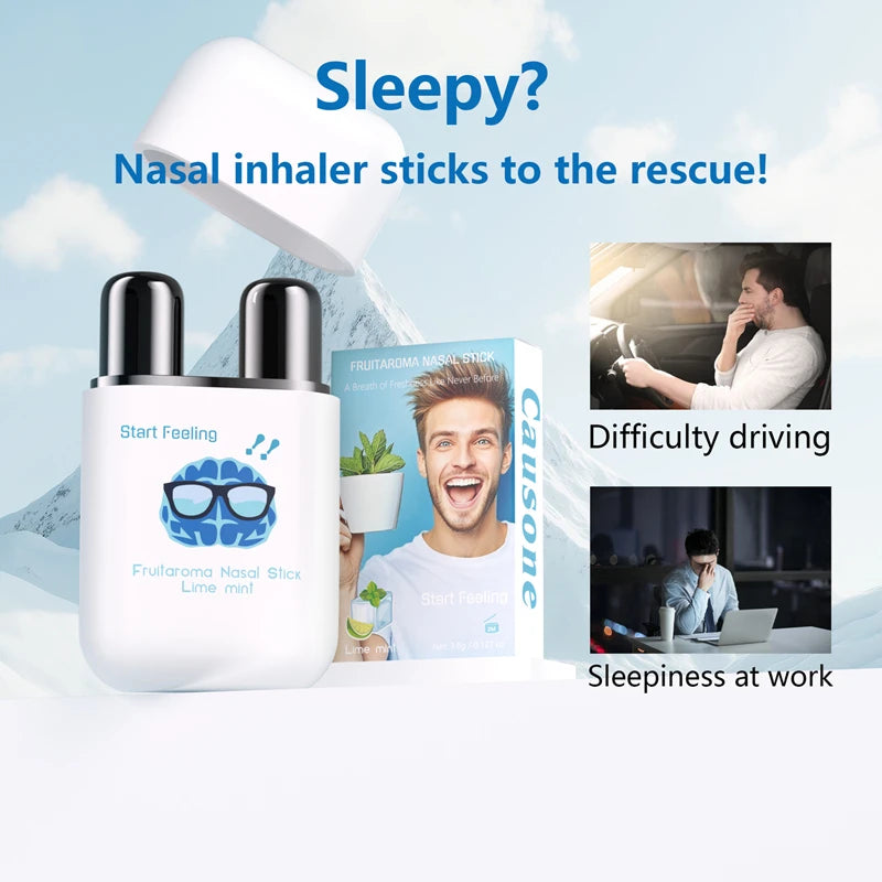 Nasal Suction Energy Stick and Refreshing Inhaler for Driving and Daily Fatigue - 2