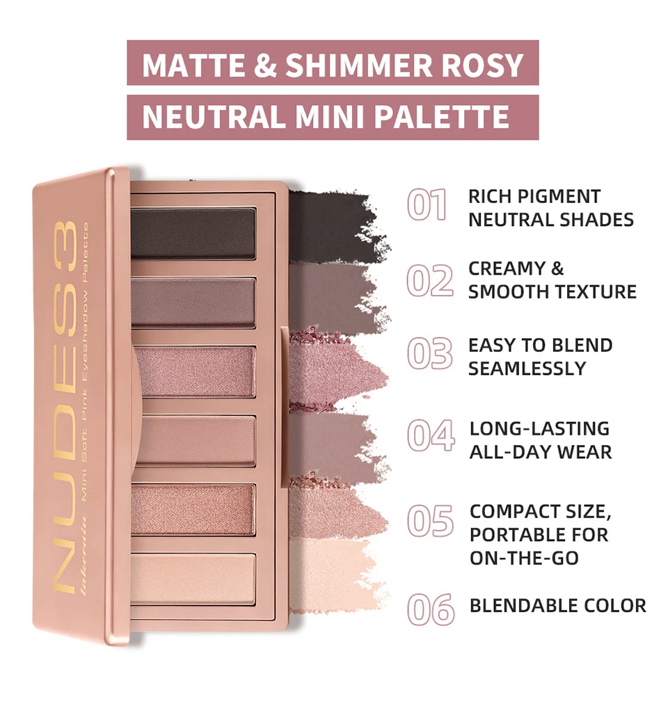 Eyeshadow Palette and Makeup Kit for Daily Natural Looks and Evening Glamour - 9