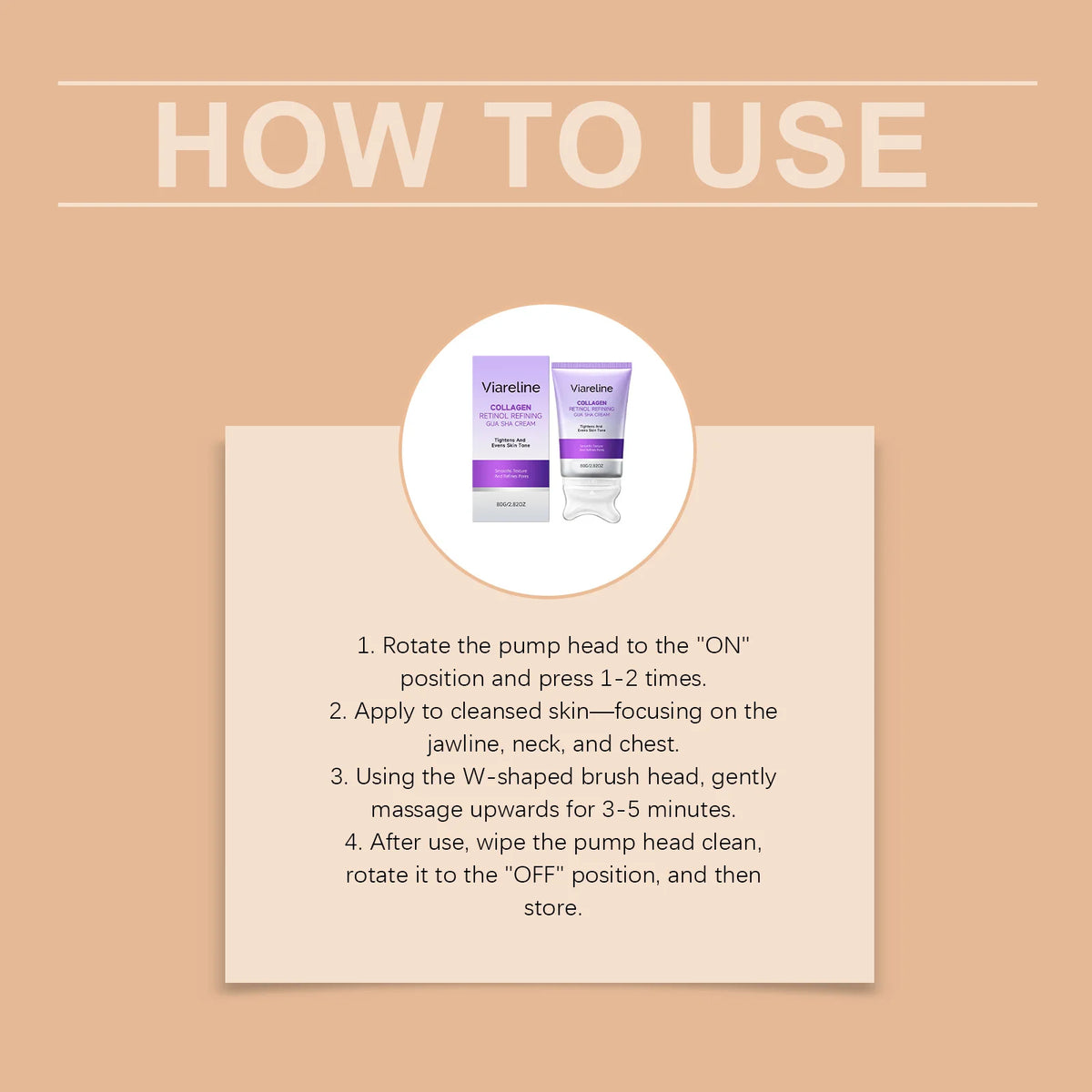 Collagen Retinol Gua Sha Cream and Facial Firming Moisturizer for Daily Lifting