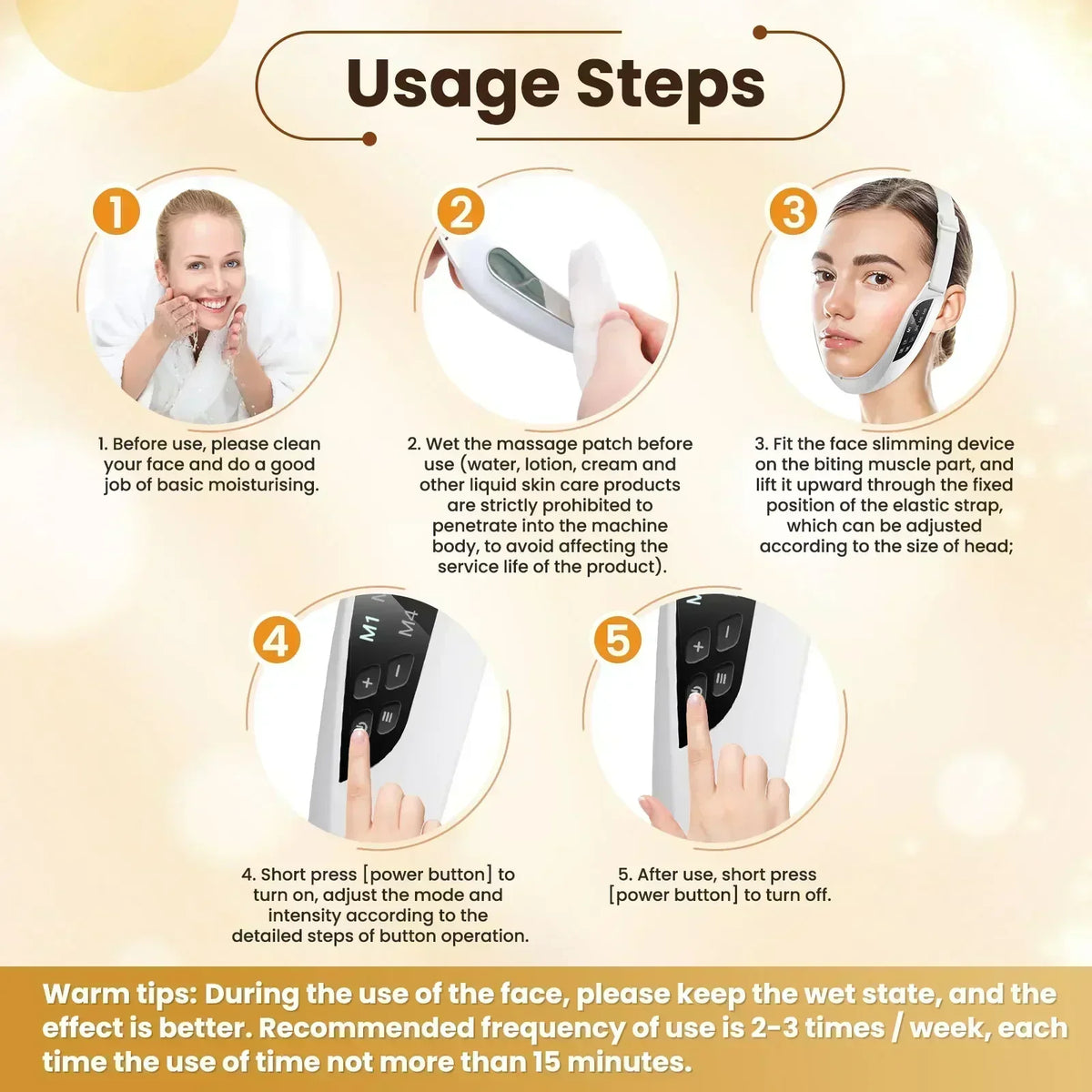 Electric V Face Lift Device and Facial Slimming Massager for Daily Skin Care Routines