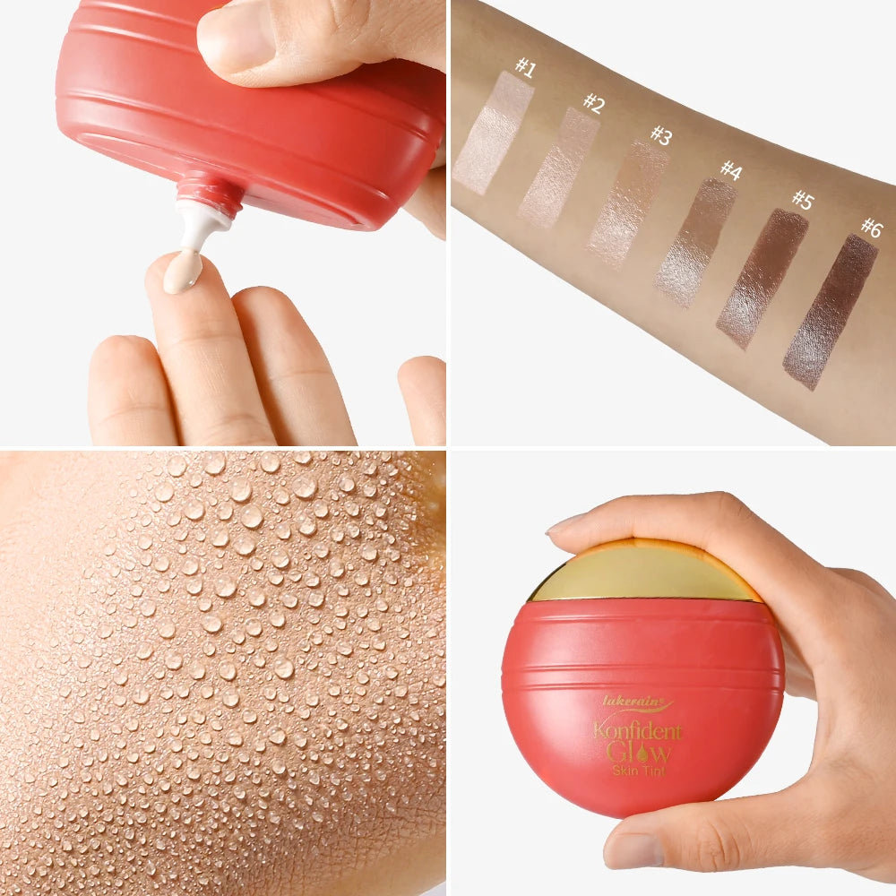 Skin Tint Foundation and Liquid Makeup Base for Daily Radiant Complexion