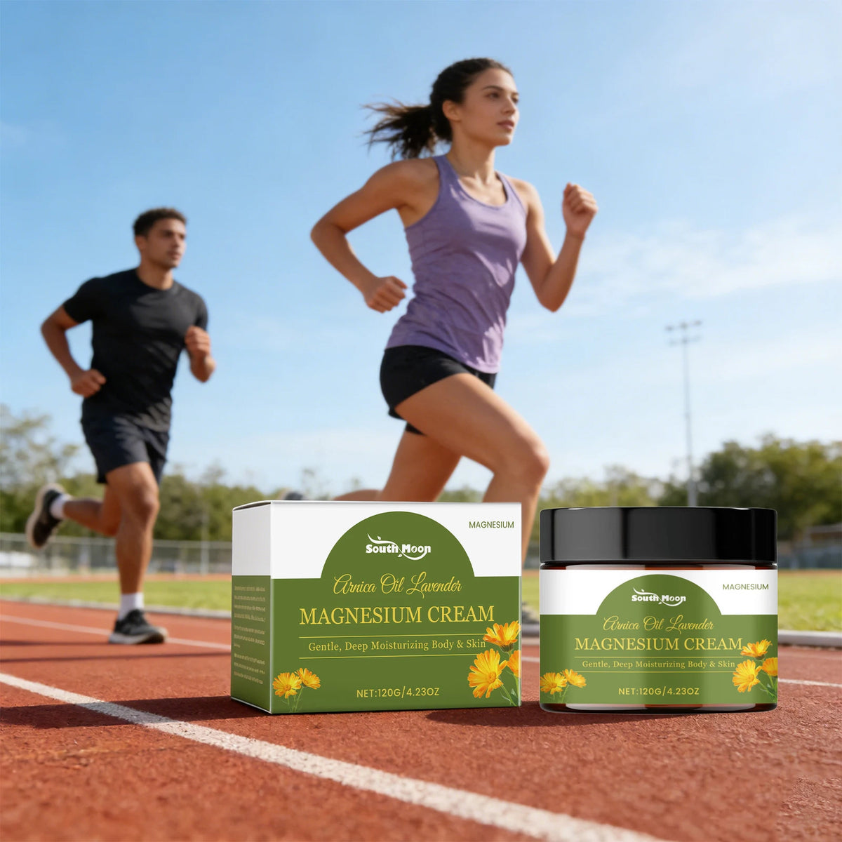Joint Moisturizing Magnesium Cream and Muscle Relief Balm for Active Body Recovery