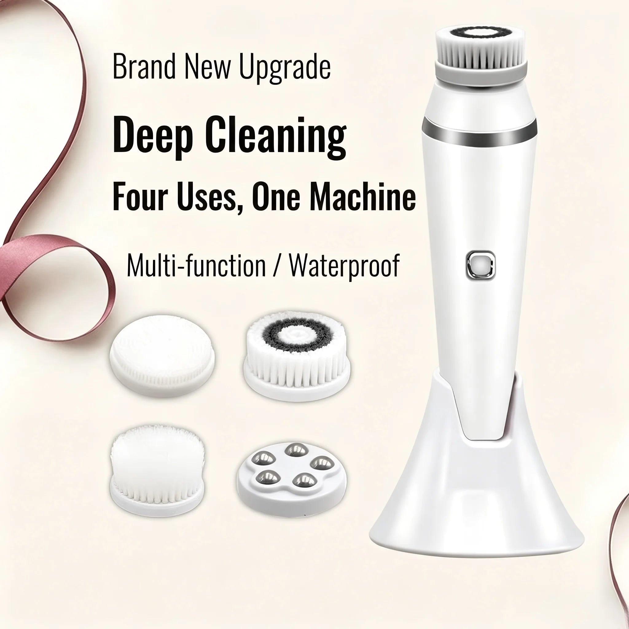 Electric Facial Cleansing Brush and Pore Cleaner for Daily Skincare Routine - 1