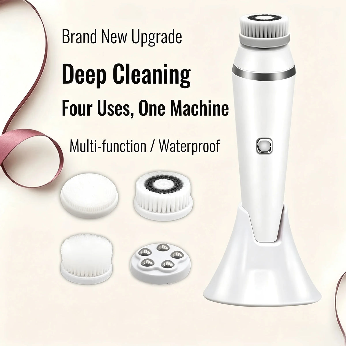 Electric Facial Cleansing Brush and Pore Cleaner for Daily Skincare Routine