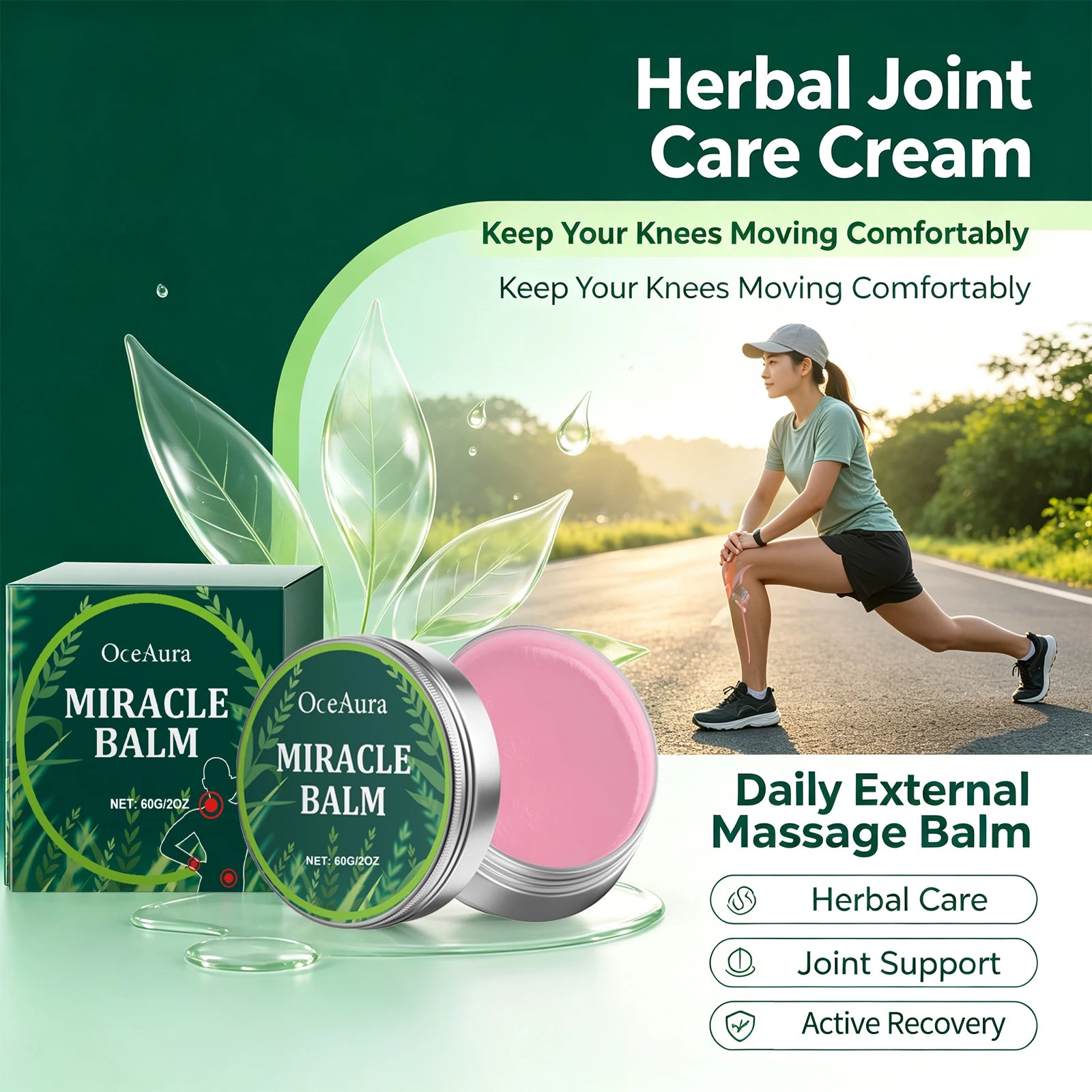 Herbal Body Massage Balm and Muscle Relief Cream for Daily Joint Soreness - 6