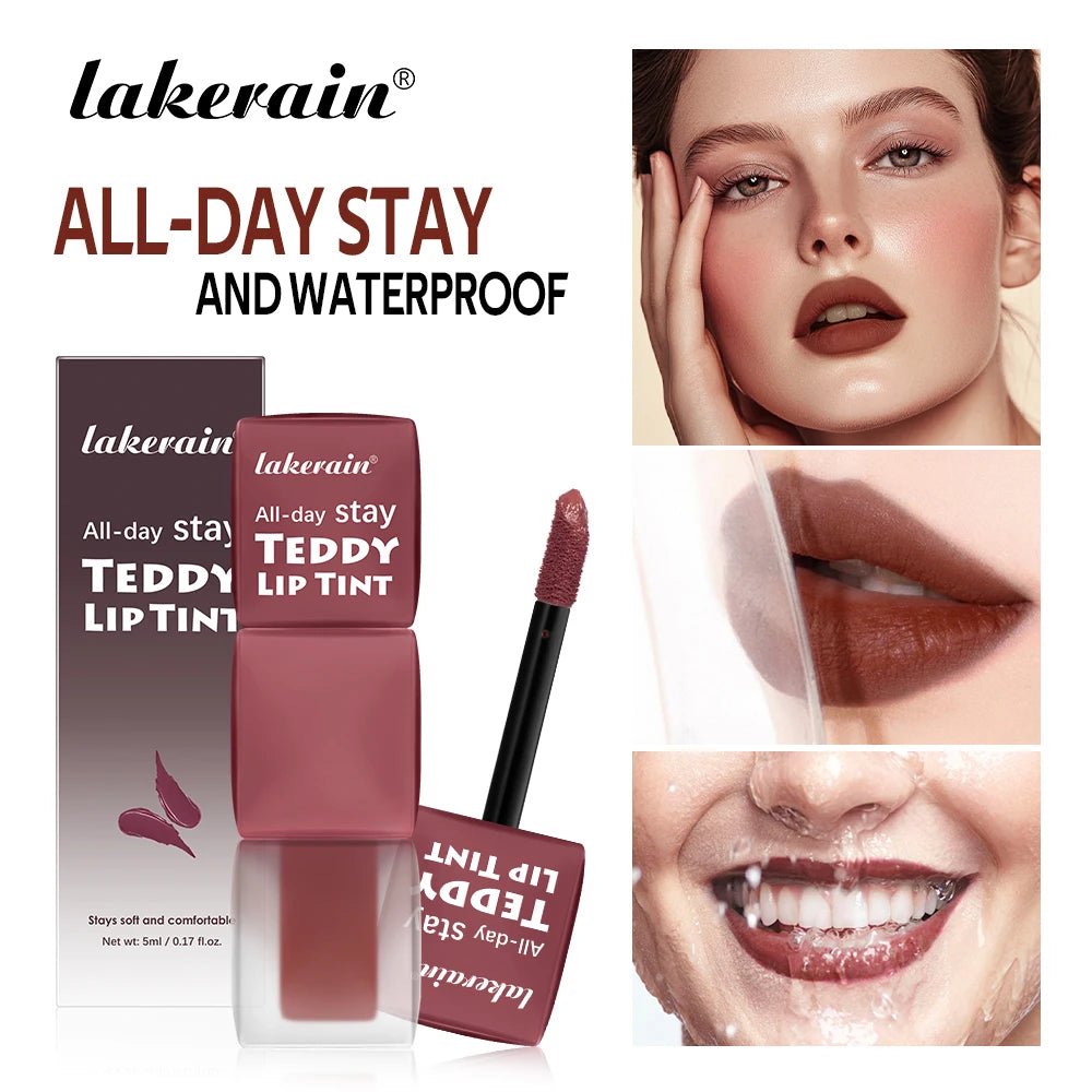 Teddy Lip Tint and Matte Liquid Lipstick for long lasting waterproof natural makeup