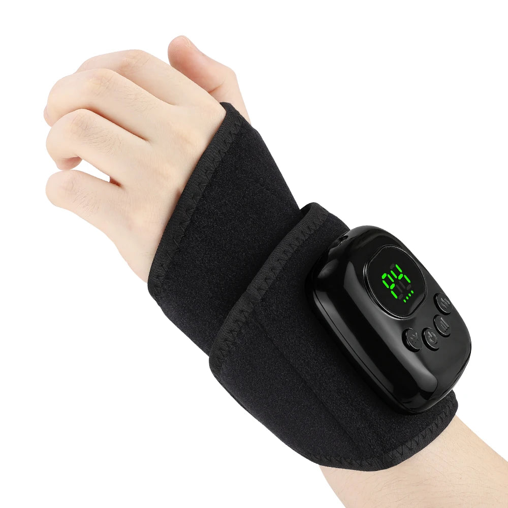 Cordless Wrist Massager and Heated Hand Wrap for Daily Relaxation and Muscle Relief