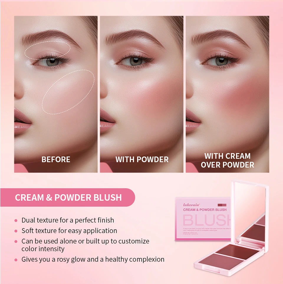 Cream and Powder Blush duo for a flawless long lasting natural makeup glow - 11