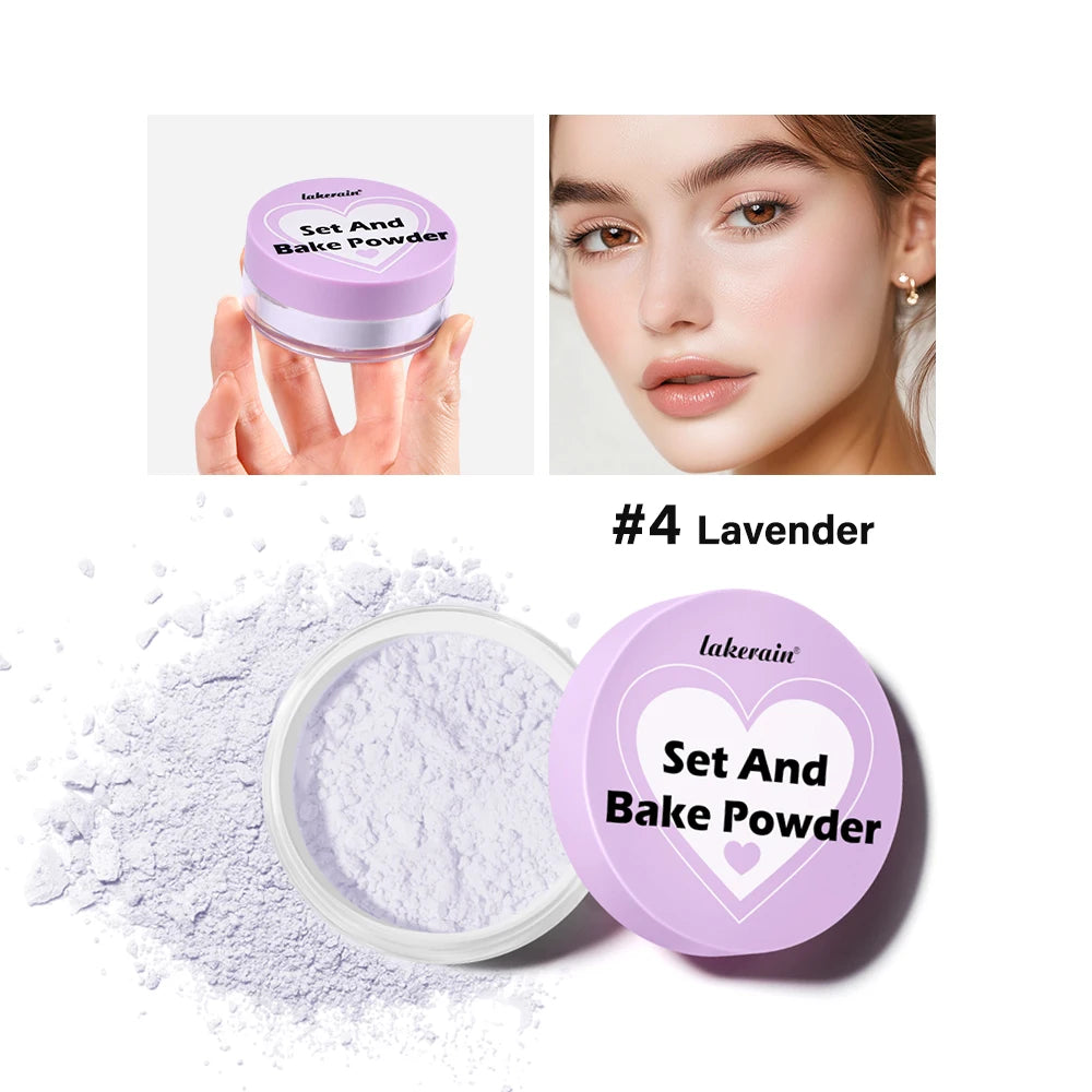 Loose Baking Powder and Translucent Setting Powder for Long Lasting Matte Makeup