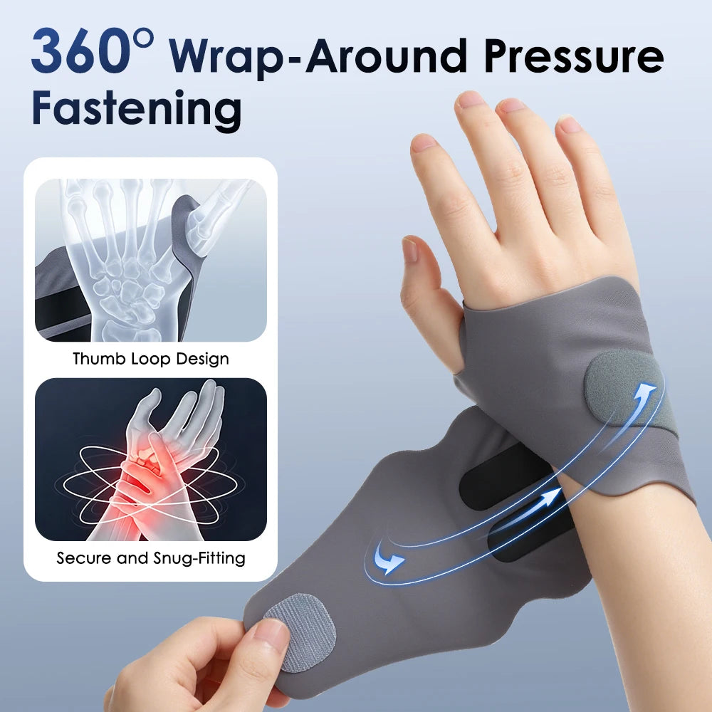 Electric Wrist Massager and EMS Support Brace for Muscle Relief and Daily Comfort