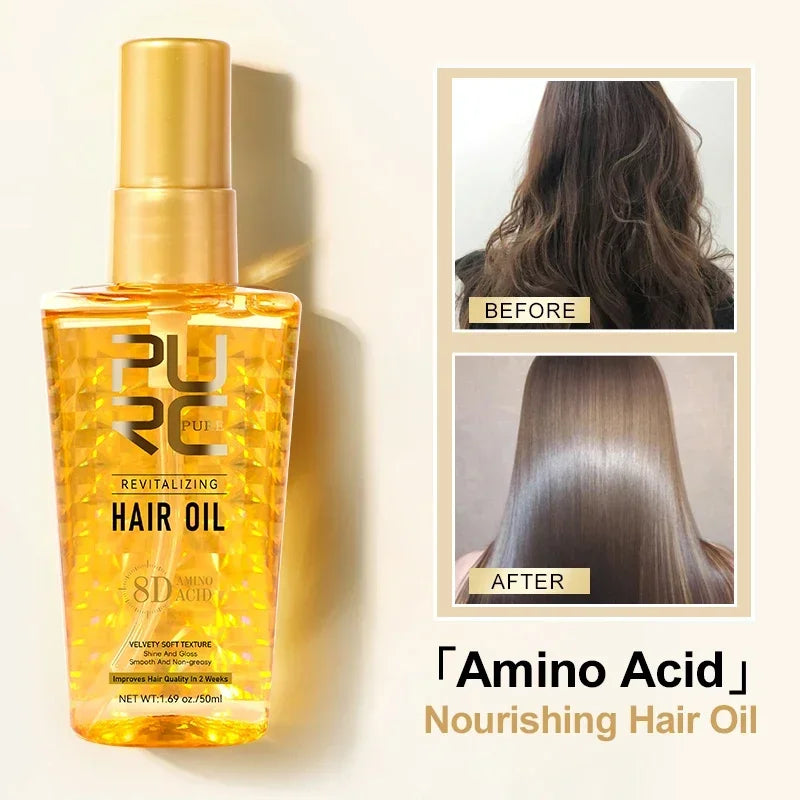 Morocco Hair Oil and Smoothing Serum for Dry Frizzy Hair Daily Repair Treatment - 4