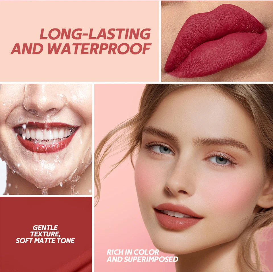 Teddy Lip Tint and Matte Liquid Lipstick for long lasting waterproof natural makeup