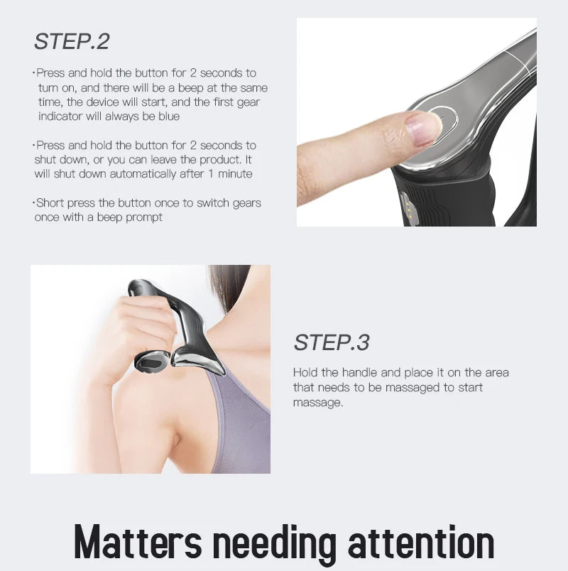 Electric Fascia Knife and Muscle Scraper Tool for Deep Tissue Body Recovery