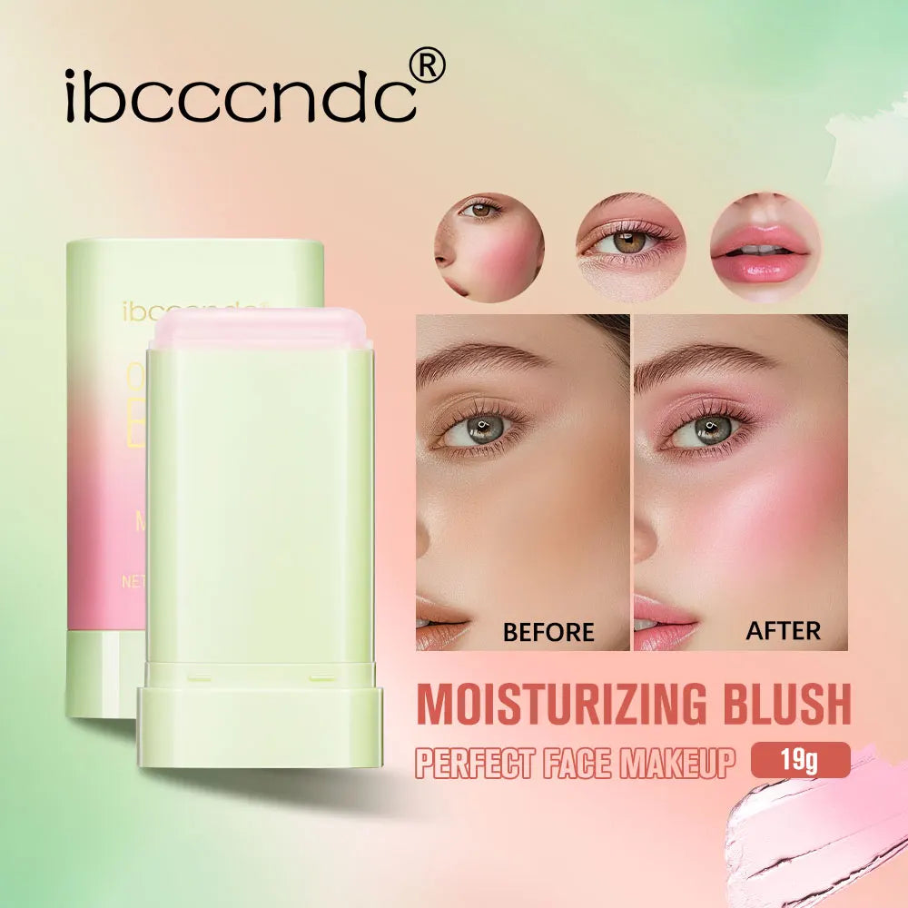 Tinted Moisture Blush Stick and Cream Color Blusher for Daily Makeup Routine