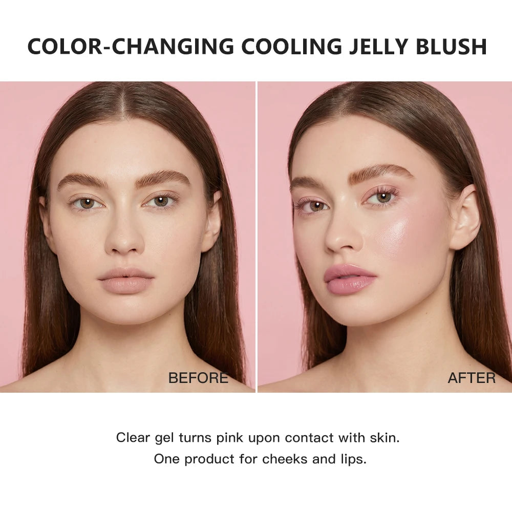 Color Changing Jelly Blush and Floral Tint Stick for Natural Daily Makeup - 10