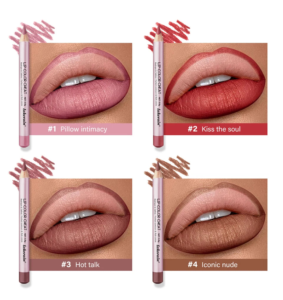 Matte Lip Liner and Waterproof Lip Contour Pencil for Defining Shapes Daily - 13
