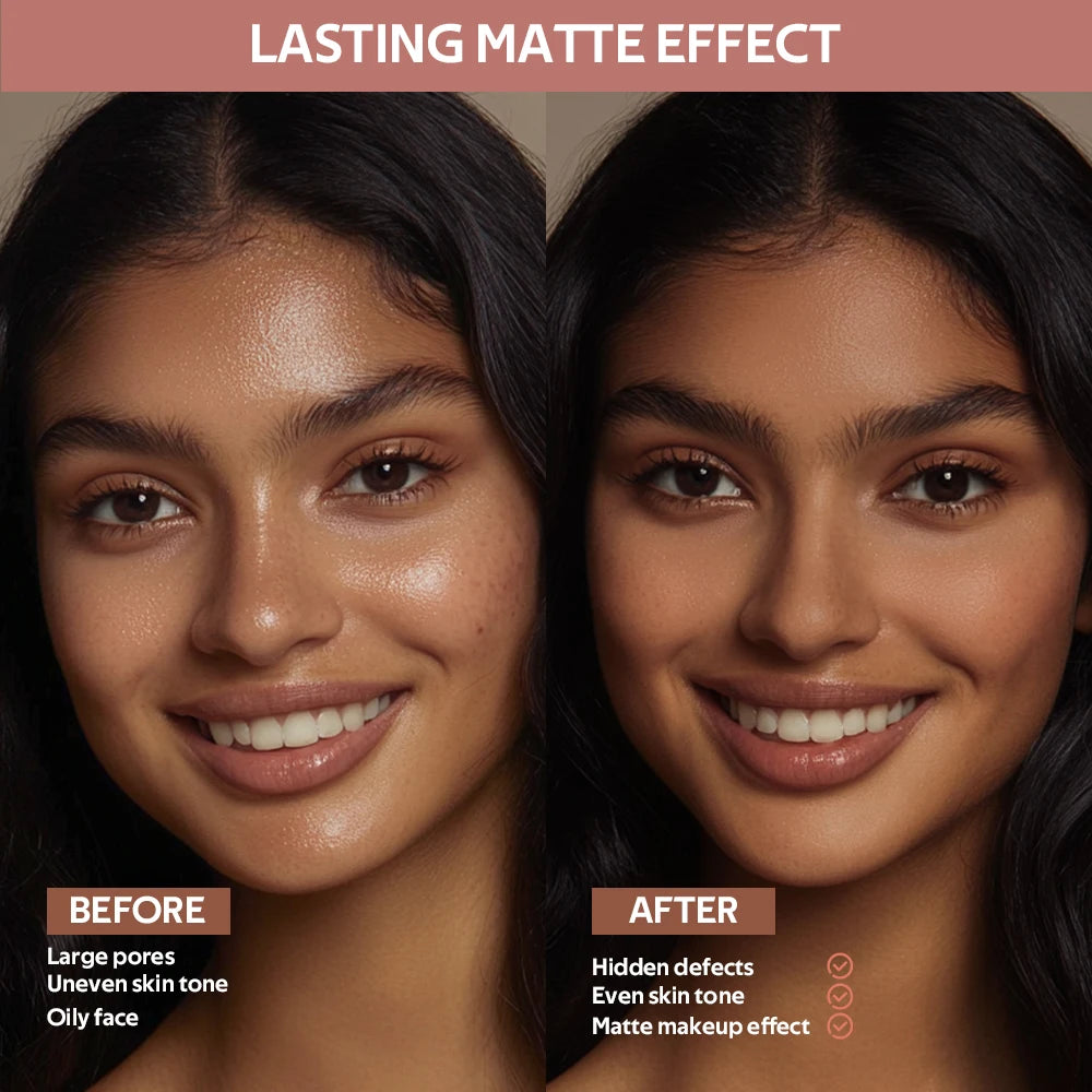 Matte Bronzer and Face Contour Powder for Sculpted Cheeks and Smooth Finish - 20