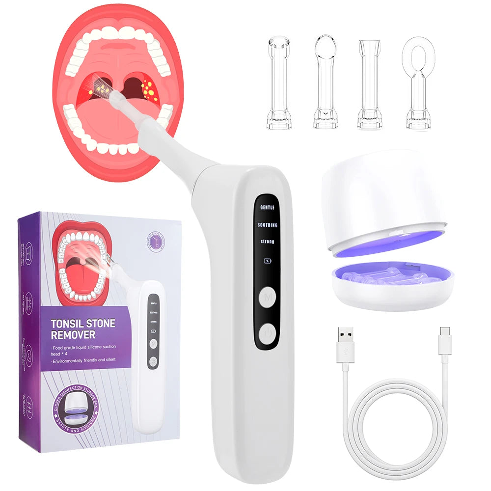 Tonsil Stone Remover and Oral Vacuum Tool for Clearing Bad Breath at Home - 17