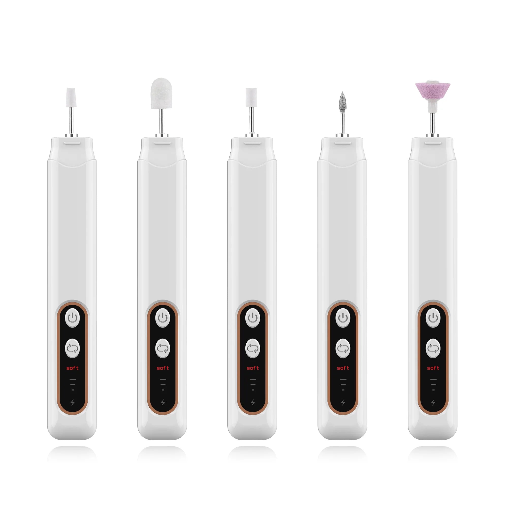 Electric Nail Drill and Manicure File Set for Salon Quality Home Nail Care - 18