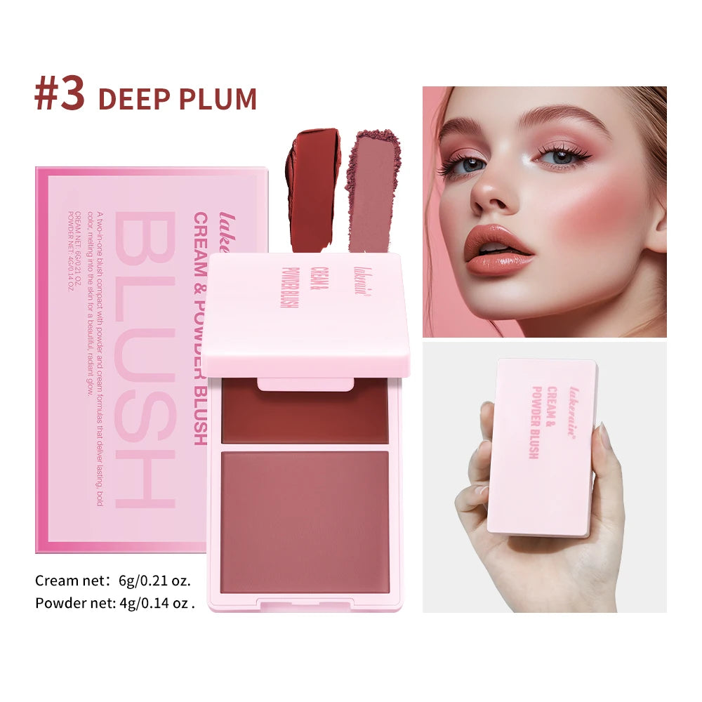 Cream and Powder Blush duo for a flawless long lasting natural makeup glow - 20