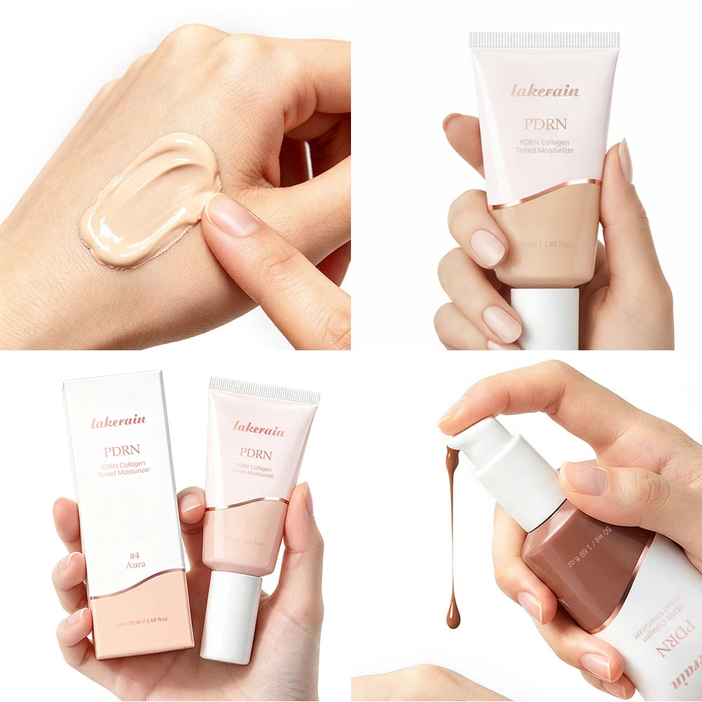 PDRN Collagen Tinted Moisturizer and Radiant Skin Foundation for Daily Glow Makeup - 6