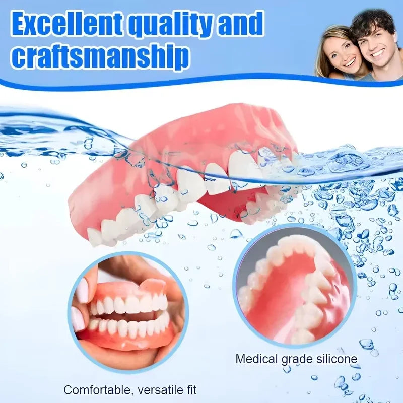 Comfort Silicone False Teeth and Cosmetic Smile Veneers for Daily Confidence - 8