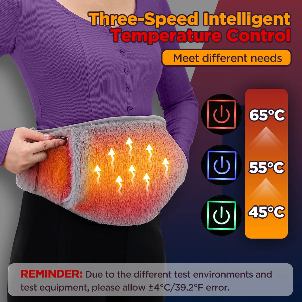 Electric Heating Waist Belt and Warming Pad for Comfort During Cold Days - 9