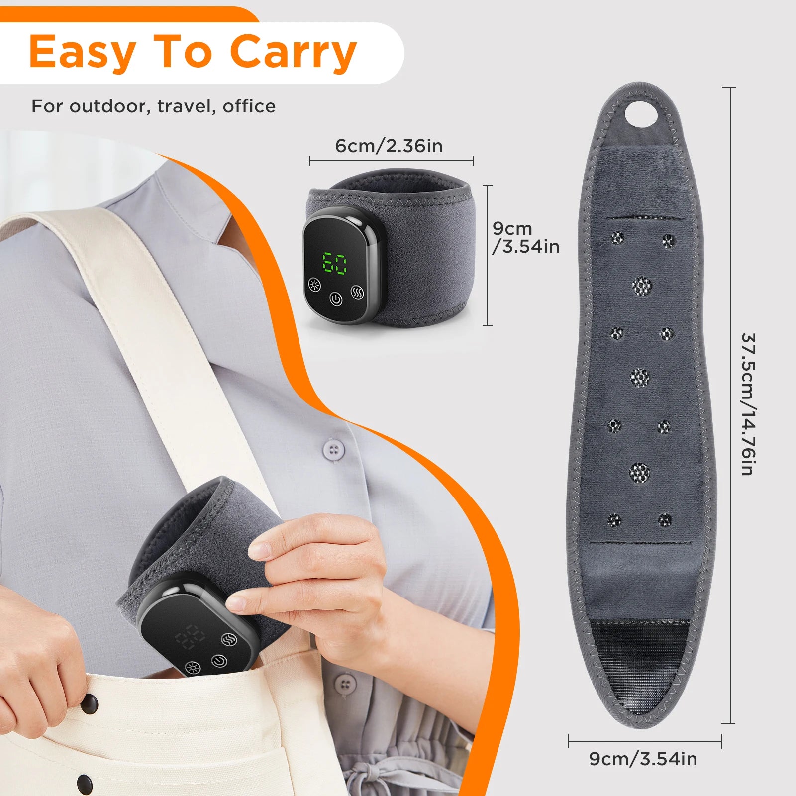 Heated Wrist Brace and Vibration Massager for Daily Relief and Office Comfort - 12