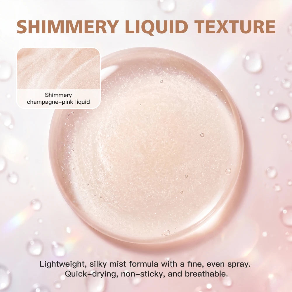 Luminous Setting Spray and Hydrating Makeup Mist for a Radiant Dewy Finish