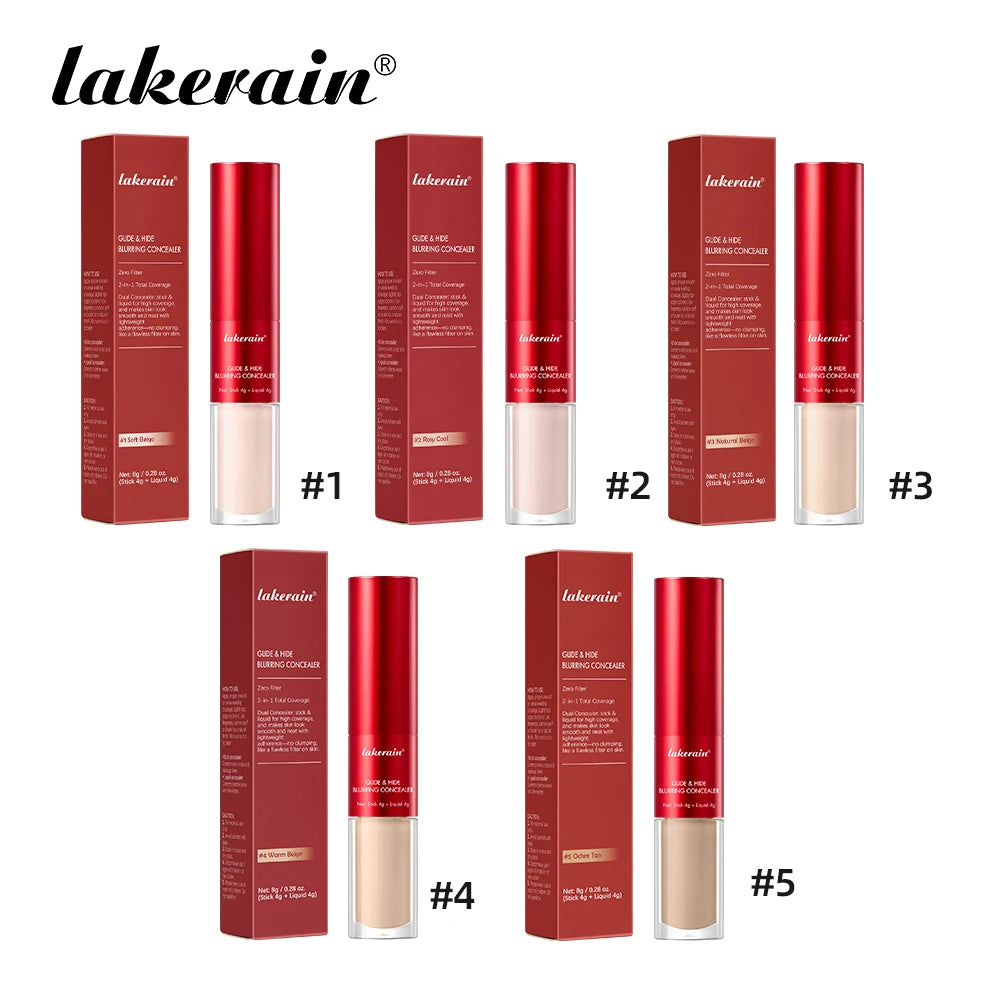 Glide and Hide Blurring Concealer and Full Coverage Foundation for Daily Makeup