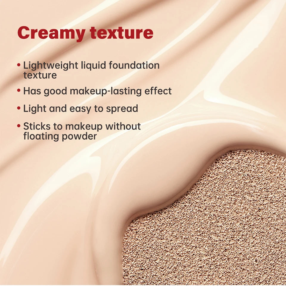 Air Cushion Foundation and CC Cream Concealer for Daily Flawless Skin Makeup