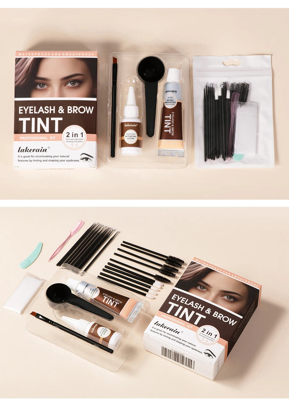 Eyelash and Brow Tint Kit for Natural Looking Definition and Long Lasting Color - 18