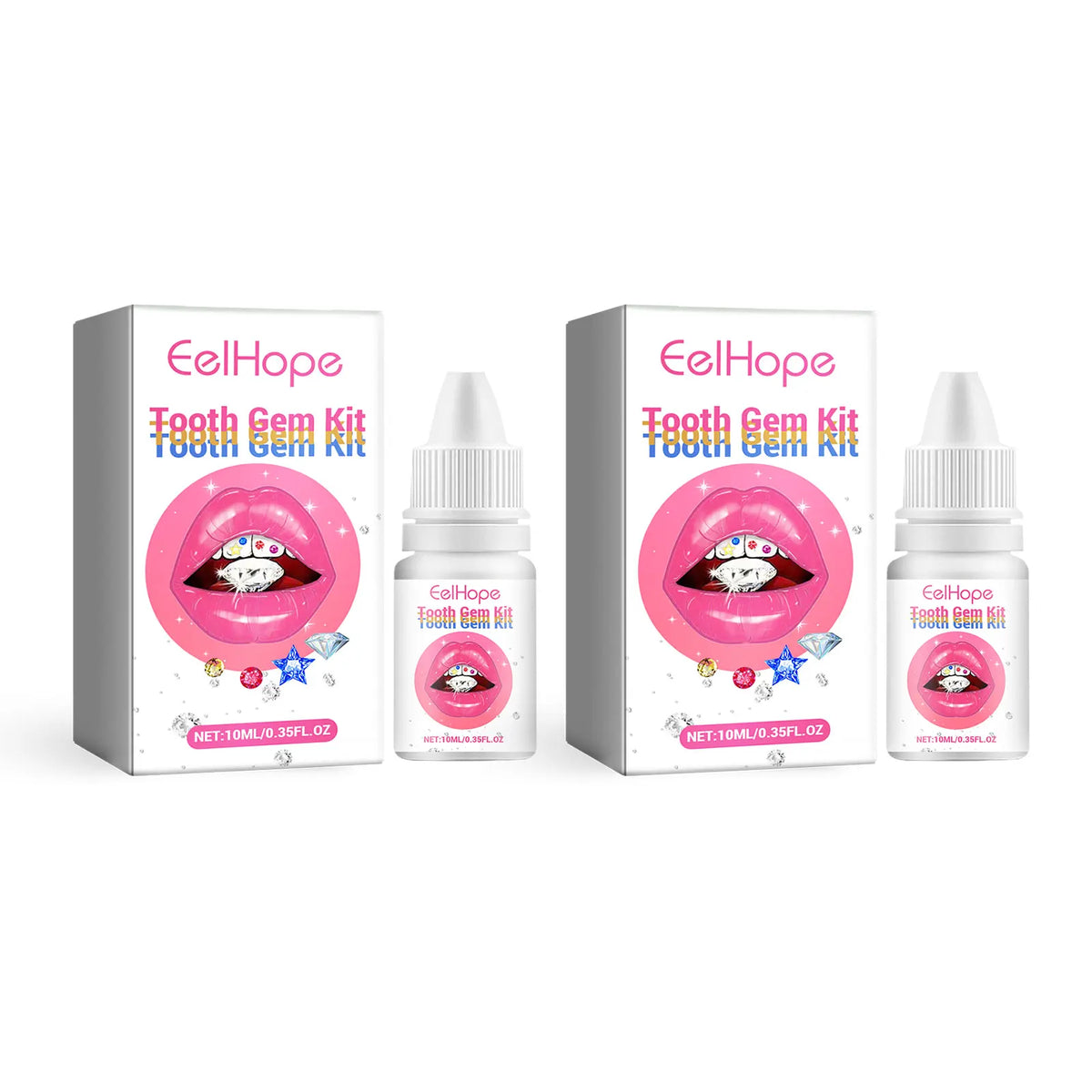 Tooth Gems Kit and Crystal Dental Jewelry for Stylish Teeth Decoration at Home