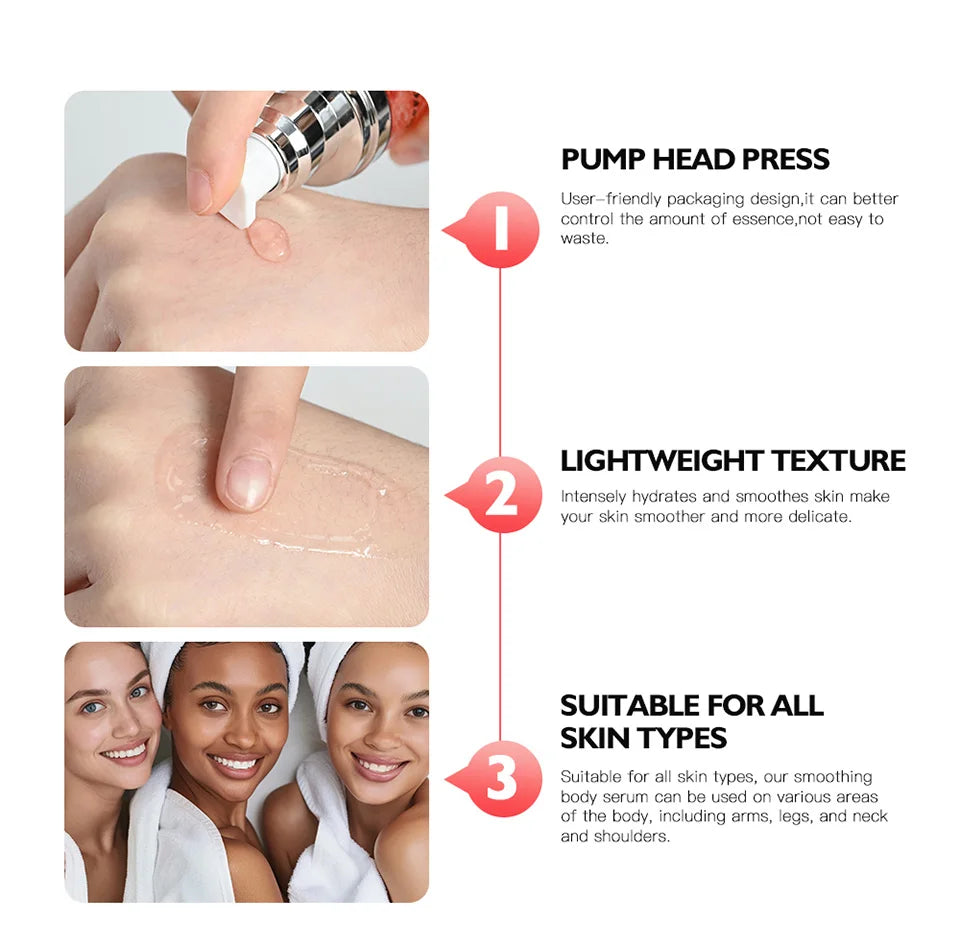 Smoothing Body Serum and Hydrating Skin Moisturizer for Daily Care and Glow - 9