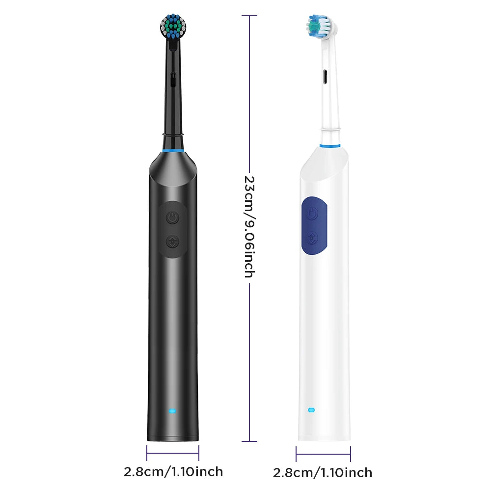Rotating Electric Toothbrush and Rechargeable Oral Care Device for Adults
