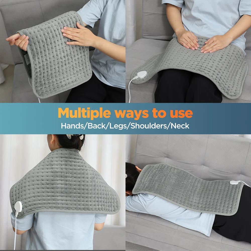 Electric Heating Pad and Thermal Warming Mat for Targeted Pain Relief at Home