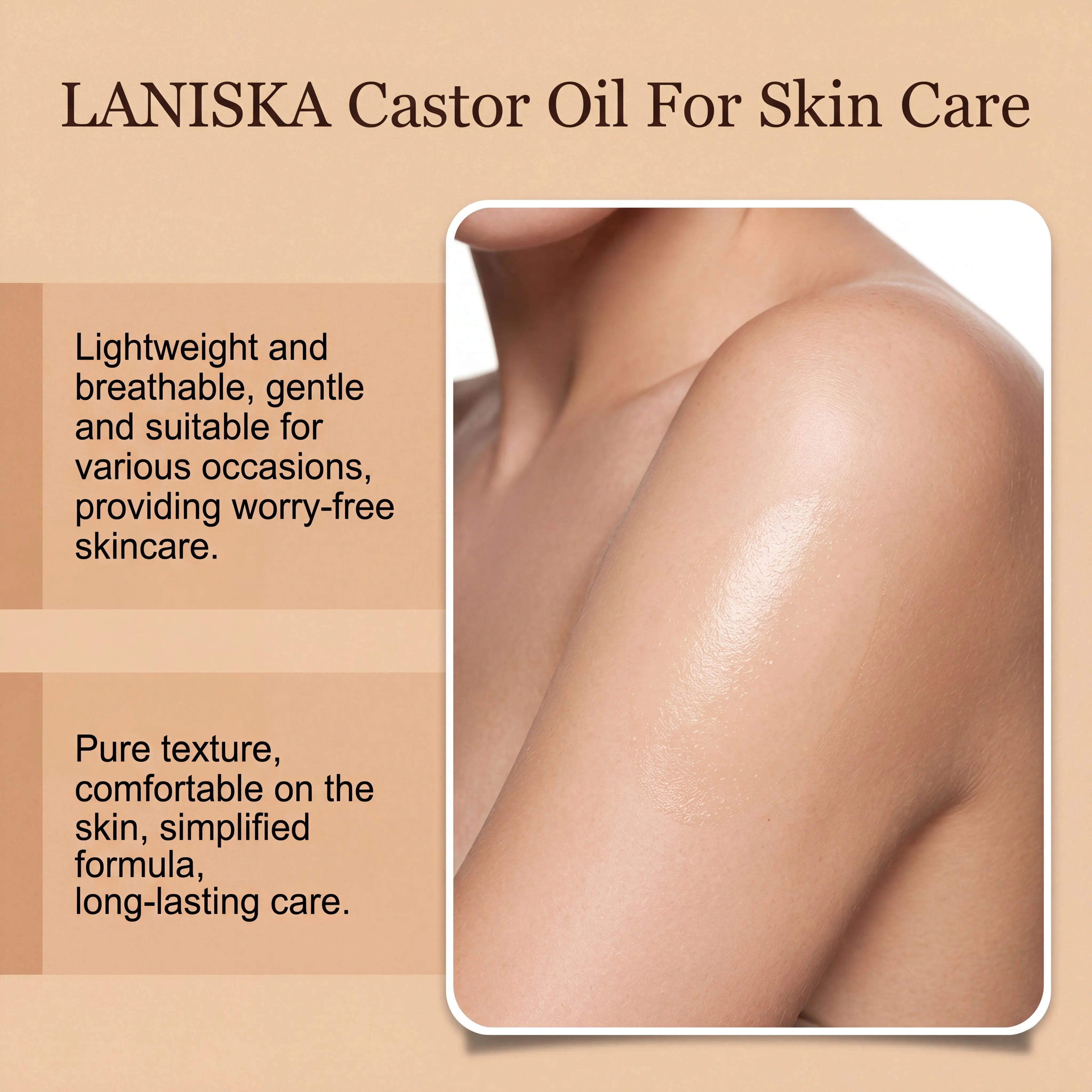 Cold Pressed Castor Oil and Moisturizing Body Care for Dry Skin and Massage - 10