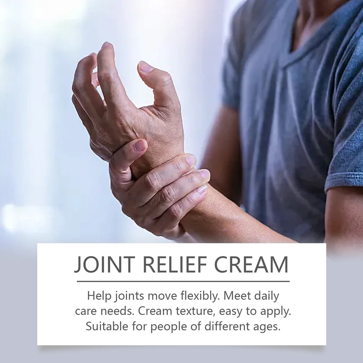 Joint Relief Massage Cream and Muscle Soothing Lotion for Daily Joint Care Support