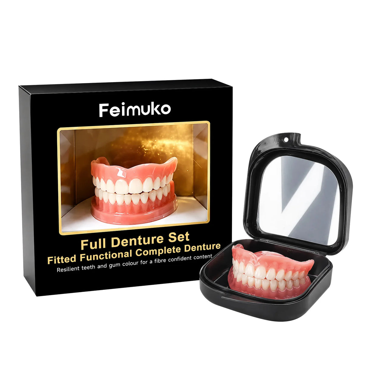 Full Mouth Silicone Dentures and Fake Teeth Set for Daily Smile Enhancement Needs