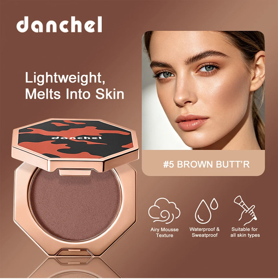 Cream Mousse Bronzer and Face Contour Makeup for Daily Sculpting and Tanning