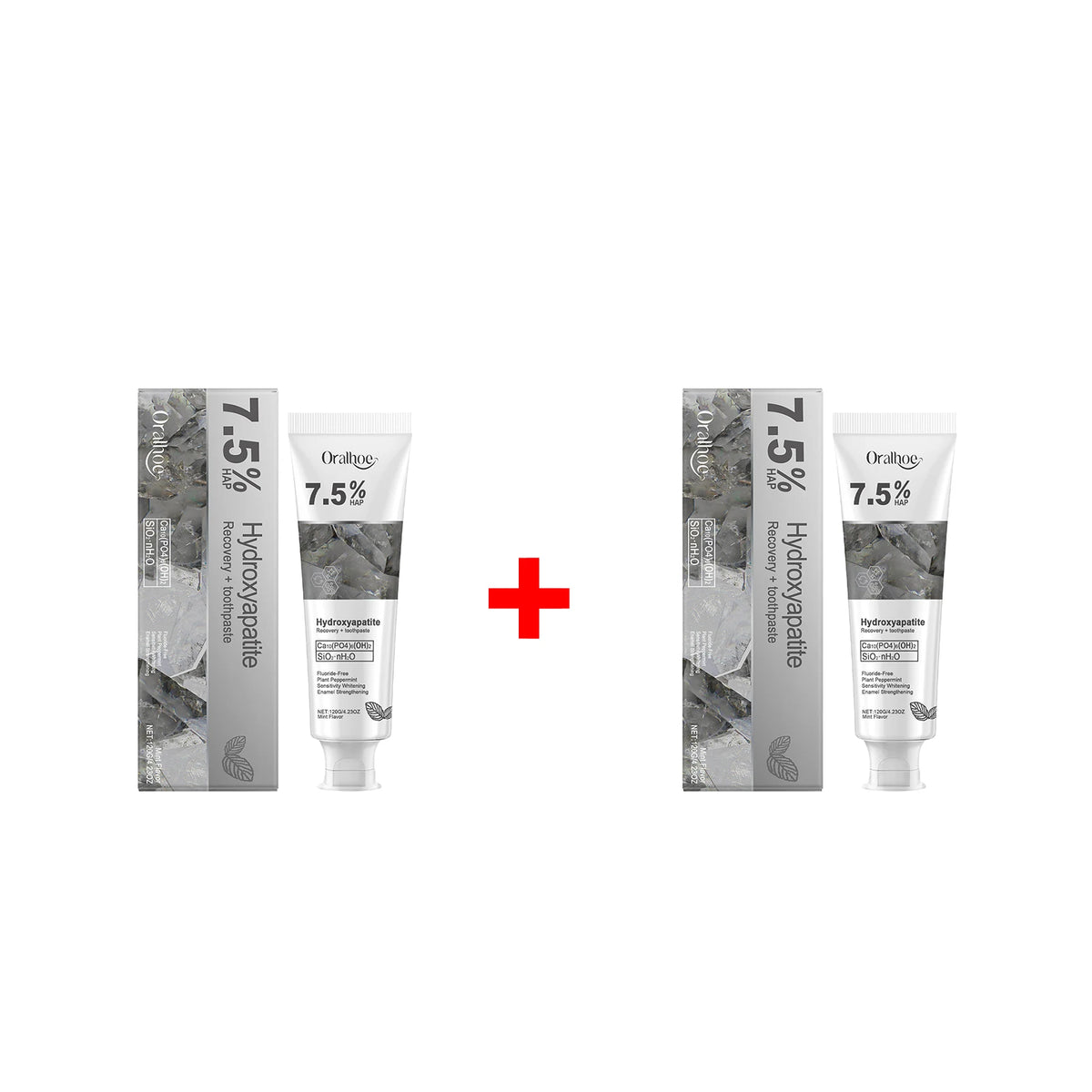 Hydroxyapatite Toothpaste and Enamel Repair Cream for Daily Whitening and Care