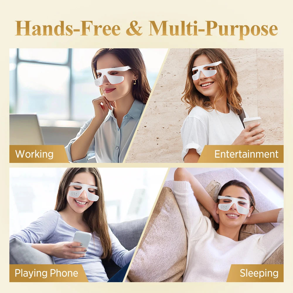 3D Eye Massager and Light Therapy Mask for Relieving Eye Fatigue at Home - 18