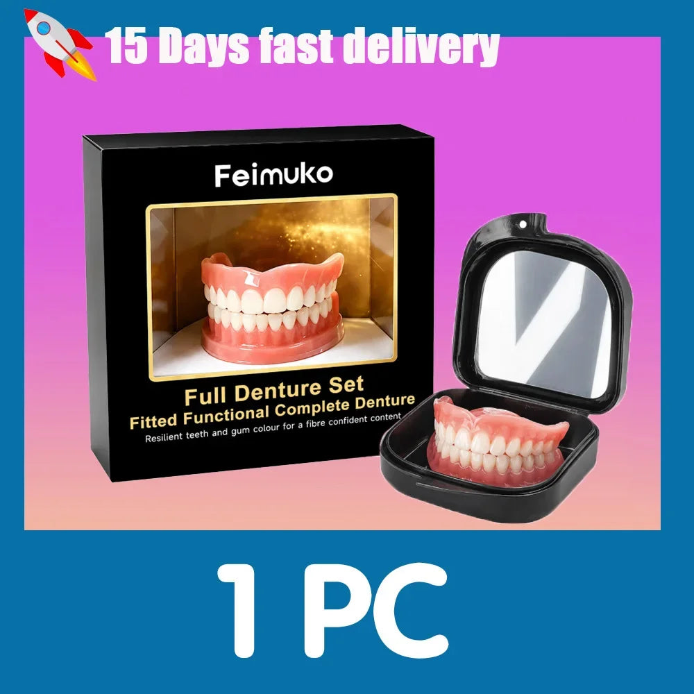 Full Mouth Silicone Dentures and Fake Teeth Set for Daily Smile Enhancement Needs - 13