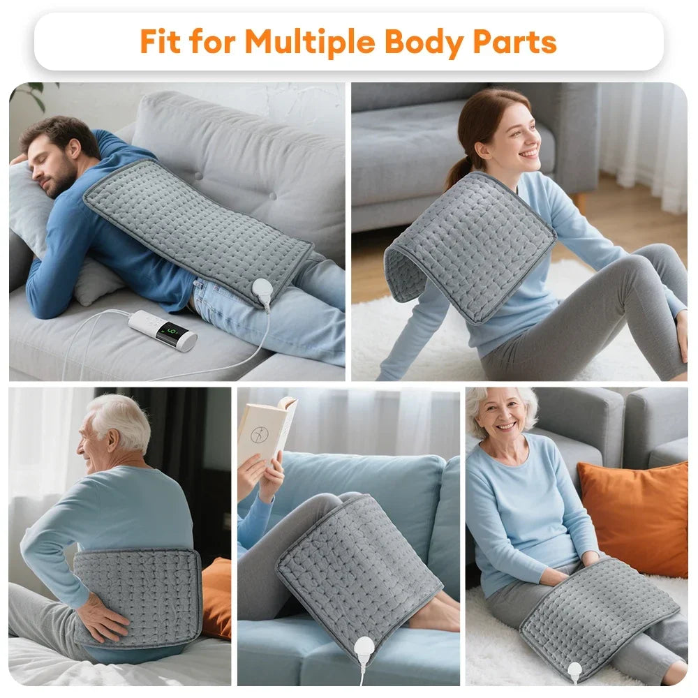 Electric Heating Pad and Warming Blanket for Back Pain Relief at Home Office - 4