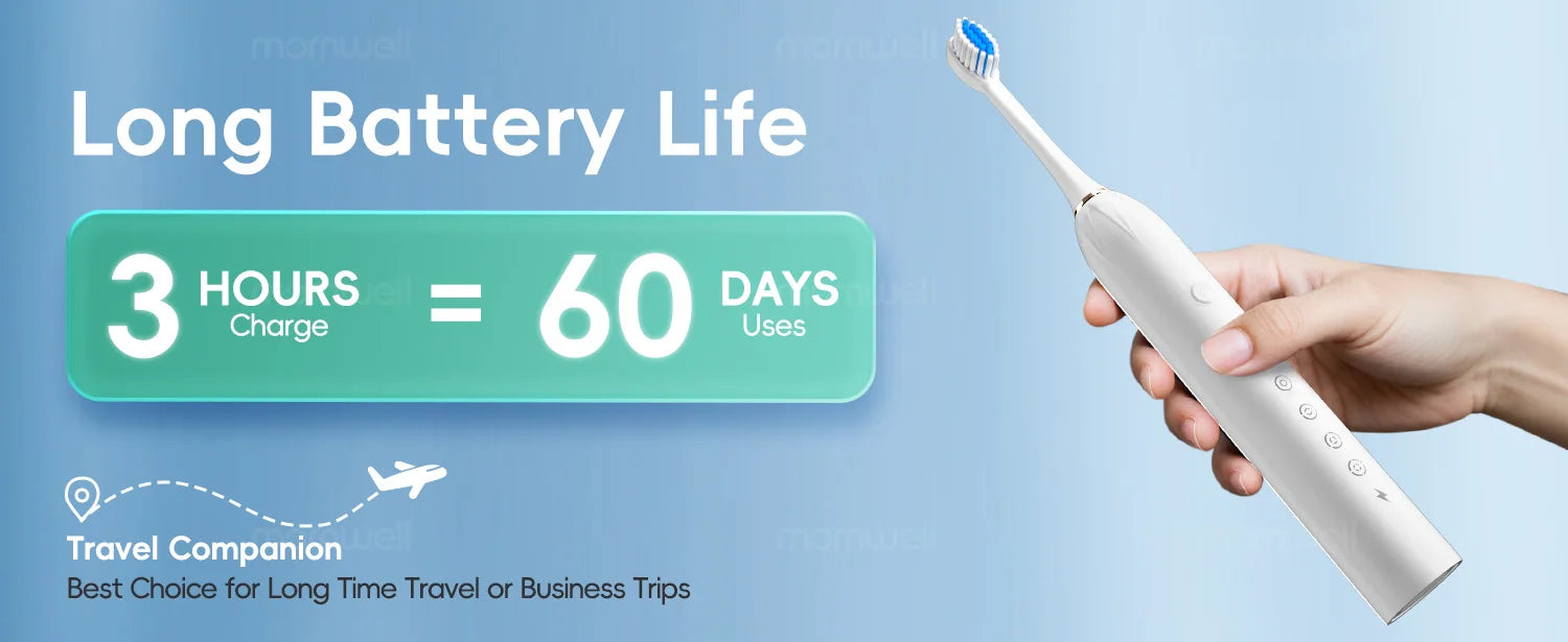 Sonic Electric Toothbrush and Rechargeable Oral Care Tool for Daily Cleaning - 12